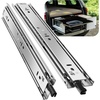 image:image1 Pair Heavy Duty Drawer Slides 12 14 16 18 20 22 24 26 28 30 32 34 36 38 40 Inch 150 lb Load Capacity Side Mount Full Extension Ball Bearing Rail RunnerWithout Lock12 inchWith Lock