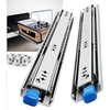 image:imageHeavy Duty Locking Drawer Load 500 lbs Slides Full Extension Runners with Lock 12 14 16 18 20 22 24 26 28 30 32 34 36 38 40 44 48 52 56 60 Inch Side Mount Rails for Drawer Capacity 500lb 1 PairLoad250 lb With lock W53mm