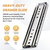 image:imagewith Lock Heavy Duty Drawer Slides 12 14 16 18 20 22 24 26 28 30 32 34 36 40 44 48 52 56 60 Inch 500 Lbs Side Mount Full Extension Ball Load250 lb with Lock W53mm 12 Inch18 Inch