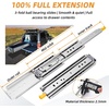 image:imagewith Lock Heavy Duty Drawer Slides 12 14 16 18 20 22 24 26 28 30 32 34 36 40 44 48 52 56 60 Inch 500 Lbs Side Mount Full Extension Ball Load250 lb with Lock W53mm 12 Inch36 Inch