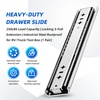 image:imagewith Lock Heavy Duty Drawer Slides 12 14 16 18 20 22 24 26 28 30 32 34 36 40 44 48 52 56 60 Inch 500 Lbs Side Mount Full Extension Ball Load250 lb with Lock W53mm 12 Inch36 Inch
