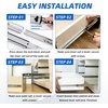 image:imagewith Lock Heavy Duty Drawer Slides 12 14 16 18 20 22 24 26 28 30 32 34 36 40 44 48 52 56 60 Inch 500 Lbs Side Mount Full Extension Ball Load250 lb with Lock W53mm 12 Inch20 Inch