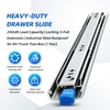 image:imagewith Lock Heavy Duty Drawer Slides 12 14 16 18 20 22 24 26 28 30 32 34 36 40 44 48 52 56 60 Inch 500 Lbs Side Mount Full Extension Ball Load250 lb with Lock W53mm 12 Inch36 Inch