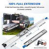 image:imagewith Lock Heavy Duty Drawer Slides 12 14 16 18 20 22 24 26 28 30 32 34 36 40 44 48 52 56 60 Inch 500 Lbs Side Mount Full Extension Ball Load250 lb with Lock W53mm 12 Inch14 Inch