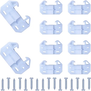 image:imageAceOrbit 10 Pack White Drawer Guides for Old Drawers Plastic Replacement Guides Brackets with Screws Drawer Track Parts Adjustable 1 to 112 x 516 for Furniture Dressers
