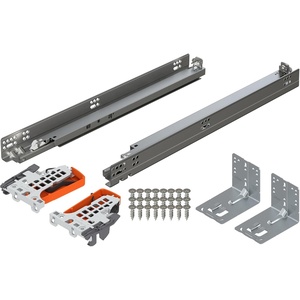 image:imageBlum TANDEM plus BLUMOTION Concealed Undermount Drawer Slides Runners Kit 21Inch Full Extension SoftClose Steel 100 lb Load Capacity for Wood Drawers 6 Kits1 Kit