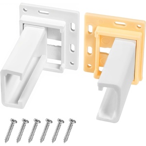 image:imageDrawer Slide Socket Set Rv Drawer Slides Drawer Track Back Plate Cabinet Drawer Hardware Kitchen Drawer Slides Hardware Replacement Fit for 1 Inch Drawer Slide CShapedwith 6 Screws