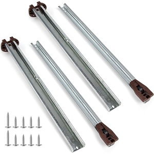 image:imageDrawer Slides Center Track for Kenlin RiteTrak II Rails Kit 16 Inch Drawer Metal Slides with Stop amp Roller Replacement for Dresser Nightstand Wardrobe Cabinet Drawer Tracks and Rails Kits 1 Pack2 Pack