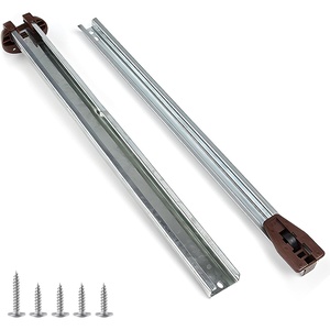 image:imageDrawer Slides Center Track for Kenlin RiteTrak II Rails Kit 16 Inch Drawer Metal Slides with Stop amp Roller Replacement for Dresser Nightstand Wardrobe Cabinet Drawer Tracks and Rails Kits 1 Pack1 Pack