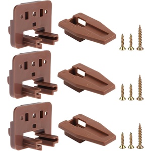 image:imageDrawer Slides and Guides 3Pack Plastic Drawer Replacement Part for Center Mount Drawer Slides Track Guide Glide for Dressers Bottom Mount and Kenlin RiteTrak 1 Drawer Systems