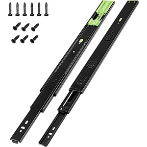 image:imageHBL 1 Pair  Soft Close Drawer Slides 22 inch Heavy Duty Cabinet Drawer Slides Replacement  Ball Bearing Full Extension 200 LB Capacity Made of ColdRolled Steel RustResistant amp LongLastingBlack