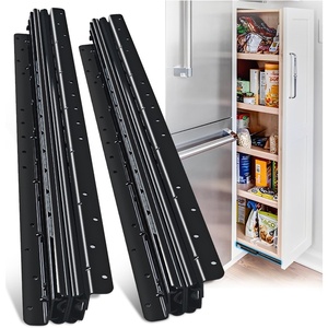 image:imageHeavy Duty Locking Drawer Load 500 lbs Slides Full Extension Runners with Lock 12 14 16 18 20 22 24 26 28 30 32 34 36 38 40 44 48 52 56 60 Inch Side Mount Rails for Drawer Capacity 500lb 1 PairLoad260 lb undermount