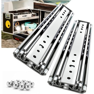 image:imageHeavy Duty Locking Drawer Load 500 lbs Slides Full Extension Runners with Lock 12 14 16 18 20 22 24 26 28 30 32 34 36 38 40 44 48 52 56 60 Inch Side Mount Rails for Drawer Capacity 500lb 1 PairLoad500 lb No lock W76mm