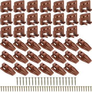 image:imageKingrol 20 Plastic Drawer Slide Track Guides for Center Mount Drawers  Replacement Parts for Dressers Nightstands and KenlinRiteTrak 1 Drawer Systems