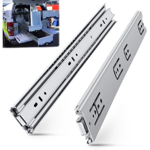 image:imageSLIDEWAY 200 Lbs Heavy Duty Drawer Slides 1 Pair 8 10 12 14 16 18 20 22 30 32 40 Inch Full Extension Ball Bearing Sliding Rails Cabinet Runners Tracks Tool Box Glides16