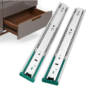 image:imagehomdiy 10 Pairs Soft Close Drawer Slides 22 Inch Heavy Duty Side Mount Dresser Cabinet Rails Metal Ball Bearing and Full Extension Kitchen Cabinet Drawer Runners 100 LB CapacitySilver