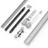 image:image42 Concealed Sliding Barn Door Hardware Kit with Soft Close Mechanism for 34in Passage Opening Hidden Wall Mount for Interior Wooden Door NO Door48 Hardware Kit