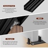 image:imageHeavy Duty Bypass Sliding Closet Door Track Hardware 484FT Aluminium Pocket Door Track Rail Set Smoothly and Quietly for 2 Door System12FTB4Door