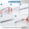 image:imageAluminium Sliding Screen Door Track  Silvery Alloy Bottom Track for Repair amp Replacement Terrace Door Guide 100 Inch75 inches
