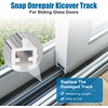 image:imageAluminium Sliding Screen Door Track  Silvery Alloy Bottom Track for Repair amp Replacement Terrace Door Guide 100 Inch75 inches