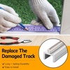 image:imageAnodized Aluminium Sliding Screen Door TrackSliding Door Bottom Track ReplacementPatio Screen Door Repair Guide 75 Inch72 Inch Pack of 2
