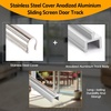 image:imageAnodized Aluminium Sliding Screen Door TrackSliding Door Bottom Track ReplacementPatio Screen Door Repair Guide 75 Inch72 Inch Pack of 2