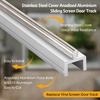 image:imageAnodized Aluminium Sliding Screen Door TrackSliding Door Bottom Track ReplacementPatio Screen Door Repair Guide 75 Inch72 Inch Pack of 2