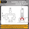 image:imageAnodized Aluminium Sliding Screen Door TrackSliding Door Bottom Track ReplacementPatio Screen Door Repair Guide 75 Inch75 Inch