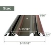 image:imageBypass Mirror Closet Door Bottom Track 60 Length 21116 Width Gray Metal Roll Formed Steel Sliding Door Guide Rail Fit Convex Roller Assemblies CuttoFit Mirror Door Bottom Rail72in  2 pack