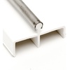 image:imageCWH Premium American Made Vinyl Sliding Door Track  6ft 72 1 Pack  Sliding Door Replacement Track Bottom Rail and Rail Cover for Glass Patio Doors with Heavy Duty Stainless Steel Cover96 INCH 1 PACK