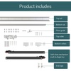 image:imageDIYHD 48 Concealed Sliding Barn Door Hardware with Dual Soft Close Mechanism No Floor Track Fit Openning Width 4044 Supports Up to 176 lb Hidden Wall Mount System Door Not Included42 Track Kit