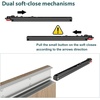 image:imageDIYHD 48 Concealed Sliding Barn Door Hardware with Dual Soft Close Mechanism No Floor Track Fit Openning Width 4044 Supports Up to 176 lb Hidden Wall Mount System Door Not Included48 Track Kit