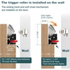 image:imageDIYHD 48 Concealed Sliding Barn Door Hardware with Dual Soft Close Mechanism No Floor Track Fit Openning Width 4044 Supports Up to 176 lb Hidden Wall Mount System Door Not Included48 Track Kit