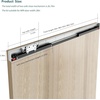 image:imageDIYHD 48 Concealed Sliding Barn Door Hardware with Dual Soft Close Mechanism No Floor Track Fit Openning Width 4044 Supports Up to 176 lb Hidden Wall Mount System Door Not Included34 Track Kit