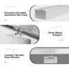 image:imageDIYHD 60 Commercial Grade Aluminum Pocket Door Track KitCeiling Mount Box Rail Sliding Door Hardware48 Ceiling Track KitNO door