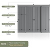 image:imageEaseLife 12FT144in Bypass Double Sliding Pocket Door Hardware KitCommercial GradeAluminumBypassing Wardrobe Closet Door Track for 4 Door SystemSlide Smoothly QuietlyEasy InstallBlackNo Door8 feet for 4 doors