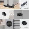 image:imageEaseLife 12FT144in Bypass Double Sliding Pocket Door Hardware KitCommercial GradeAluminumBypassing Wardrobe Closet Door Track for 4 Door SystemSlide Smoothly QuietlyEasy InstallBlackNo Door4 feet for 2 doors