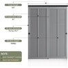 image:imageEaseLife 12FT144in Bypass Double Sliding Pocket Door Hardware KitCommercial GradeAluminumBypassing Wardrobe Closet Door Track for 4 Door SystemSlide Smoothly QuietlyEasy InstallBlackNo Door5 feet for 2 doors
