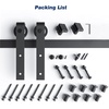 image:imageEaseLife 66 FT Sliding Barn Door Hardware Track KitBasic J PulleySlide Smoothly QuietlyEasy Install 66FT Track Kit for 3640 Wide Single Door10 Feet