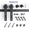 image:imageEaseLife 66 FT Sliding Barn Door Hardware Track KitBasic J PulleySlide Smoothly QuietlyEasy Install 66FT Track Kit for 3640 Wide Single Door4FT