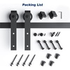 image:imageEaseLife 66 FT Sliding Barn Door Hardware Track KitBasic J PulleySlide Smoothly QuietlyEasy Install 66FT Track Kit for 3640 Wide Single Door53FT