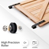 image:imageEaseLife 66 FT Sliding Barn Door Hardware Track KitBasic J PulleySlide Smoothly QuietlyEasy Install 66FT Track Kit for 3640 Wide Single Door53FT