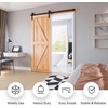 image:imageEaseLife 66 FT Sliding Barn Door Hardware Track KitBasic J PulleySlide Smoothly QuietlyEasy Install 66FT Track Kit for 3640 Wide Single Door55FT