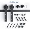 image:imageEaseLife 66 FT Sliding Barn Door Hardware Track KitBasic J PulleySlide Smoothly QuietlyEasy Install 66FT Track Kit for 3640 Wide Single Door55FT