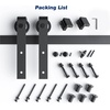 image:imageEaseLife 66 FT Sliding Barn Door Hardware Track KitBasic J PulleySlide Smoothly QuietlyEasy Install 66FT Track Kit for 3640 Wide Single Door66FT