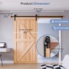 image:imageEaseLife 66 FT Sliding Barn Door Hardware Track KitBasic J PulleySlide Smoothly QuietlyEasy Install 66FT Track Kit for 3640 Wide Single Door8FT