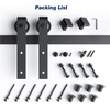 image:imageEaseLife 66 FT Sliding Barn Door Hardware Track KitBasic J PulleySlide Smoothly QuietlyEasy Install 66FT Track Kit for 3640 Wide Single Door8FT