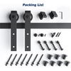 image:imageEaseLife 66 FT Sliding Barn Door Hardware Track KitBasic J PulleySlide Smoothly QuietlyEasy Install 66FT Track Kit for 3640 Wide Single Door9FT