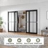 image:imageEaseLife 6FT72in Bypass Double Sliding Pocket Door Hardware Kit Commercial Grade Aluminum Bypassing Closet Doors Track for 2 Door System Slide Smoothly Quietly Easy InstallNo Door10FT for 4 Doors