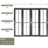 image:imageEaseLife 6FT72in Bypass Double Sliding Pocket Door Hardware Kit Commercial Grade Aluminum Bypassing Closet Doors Track for 2 Door System Slide Smoothly Quietly Easy InstallNo Door8FT for 4 Doors